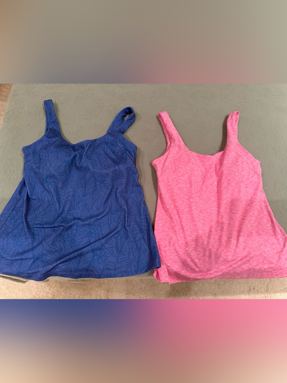 Jockey Women's Tank Tops - Blue and Pink
